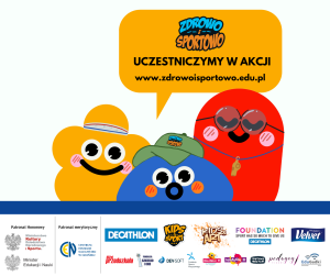 Plakat akcji Zdrowo i sportowo