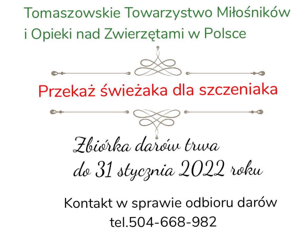 Plakat zbiórki świeżaków